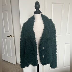 Green Fuzzy Jacket